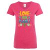 Women’s Glitter V-Neck T-Shirt Thumbnail